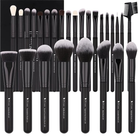 Makeup Brushes Set 27Pcs Foundation Blending Face Powder Blush Concealers